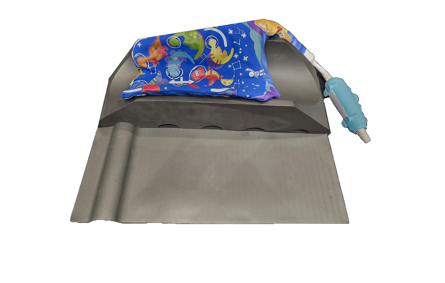 FlexSpace base with a patterned inflatable cushion & hand pump